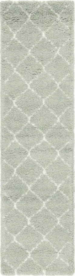 Teppich TEMARA SHAG 5 - hellgrün - 305x79 cm