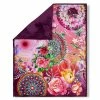 Wohndecke - lila-bunt - floral - 130x160 cm