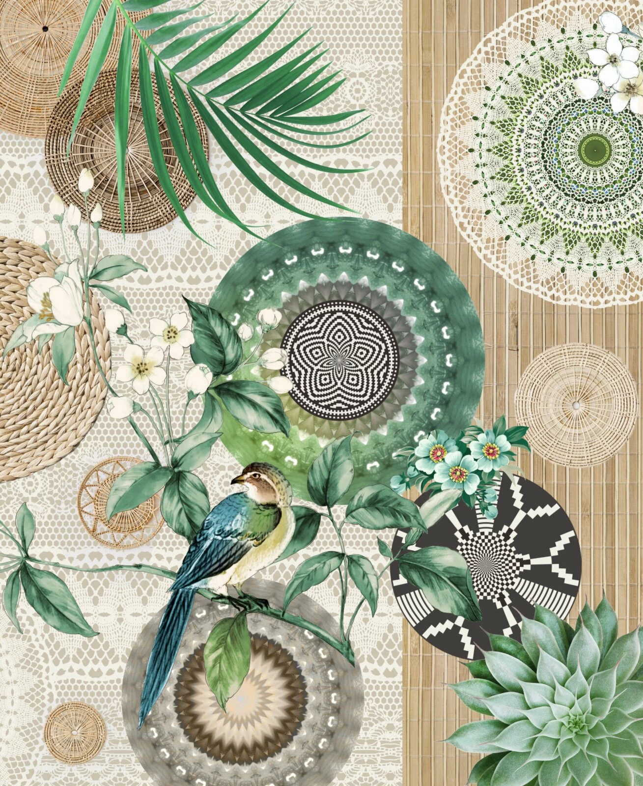 Wohndecke - bunt - floral - 130x160 cm 3 Wohndecke - bunt - floral - 130x160 cm