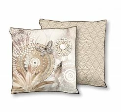 Sofakissen KASKAE - Mandala - sand - 48x48 cm