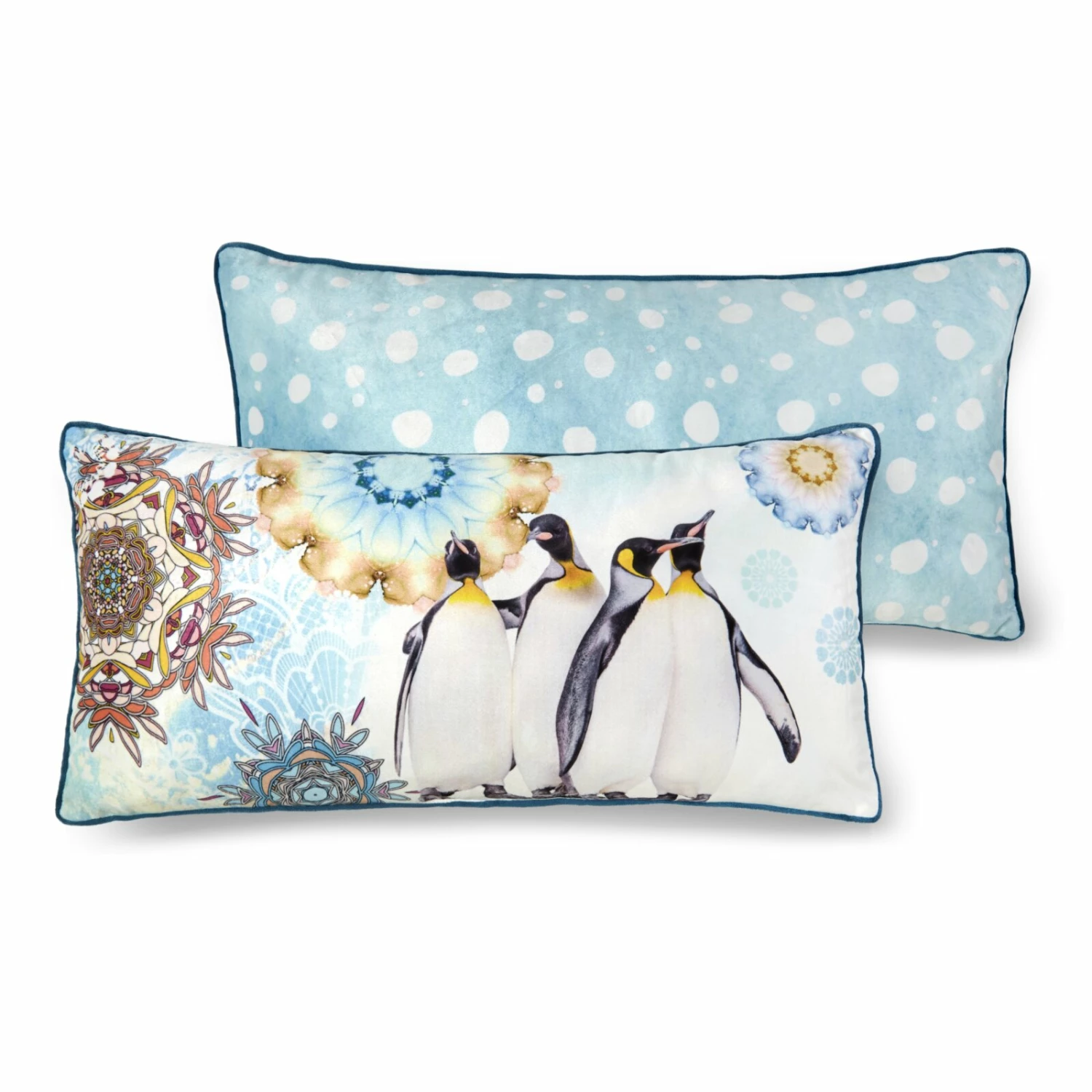 Sofakissen PINGA - Pinguine - hellblau - 60x30 cm 3 Sofakissen PINGA - Pinguine - hellblau - 60x30 cm