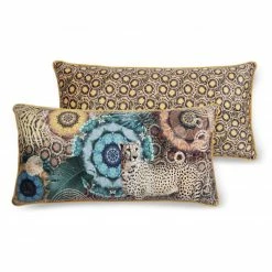 Sofakissen ZENTA - Leopard - braun - 60x30 cm