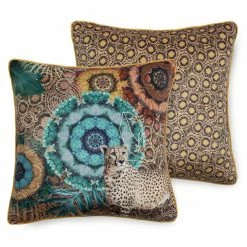 Sofakissen ZENTA - Leopard - braun - 48x48 cm