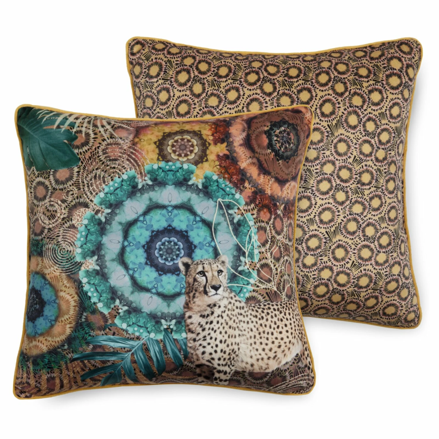 Sofakissen ZENTA - Leopard - braun - 48x48 cm 3 Sofakissen ZENTA - Leopard - braun - 48x48 cm