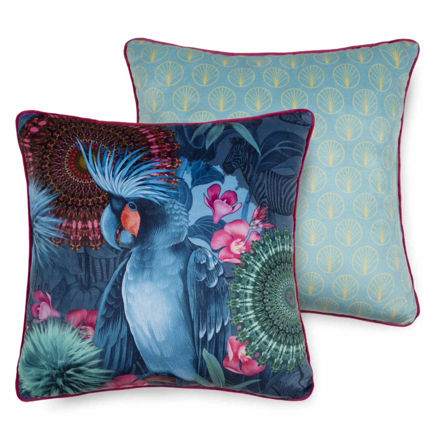 Sofakissen OFELIA - Mandala - blau - 48x48 cm 3 Sofakissen OFELIA - Mandala - blau - 48x48 cm