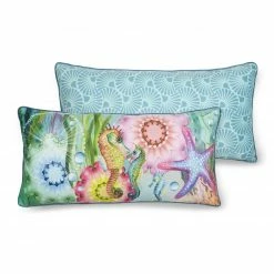 Sofakissen AMADA - Mandala - hellblau - 60x30 cm