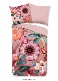 Flanell-Bettwäsche TAYSIR - multi-rosa - 155x220 cm