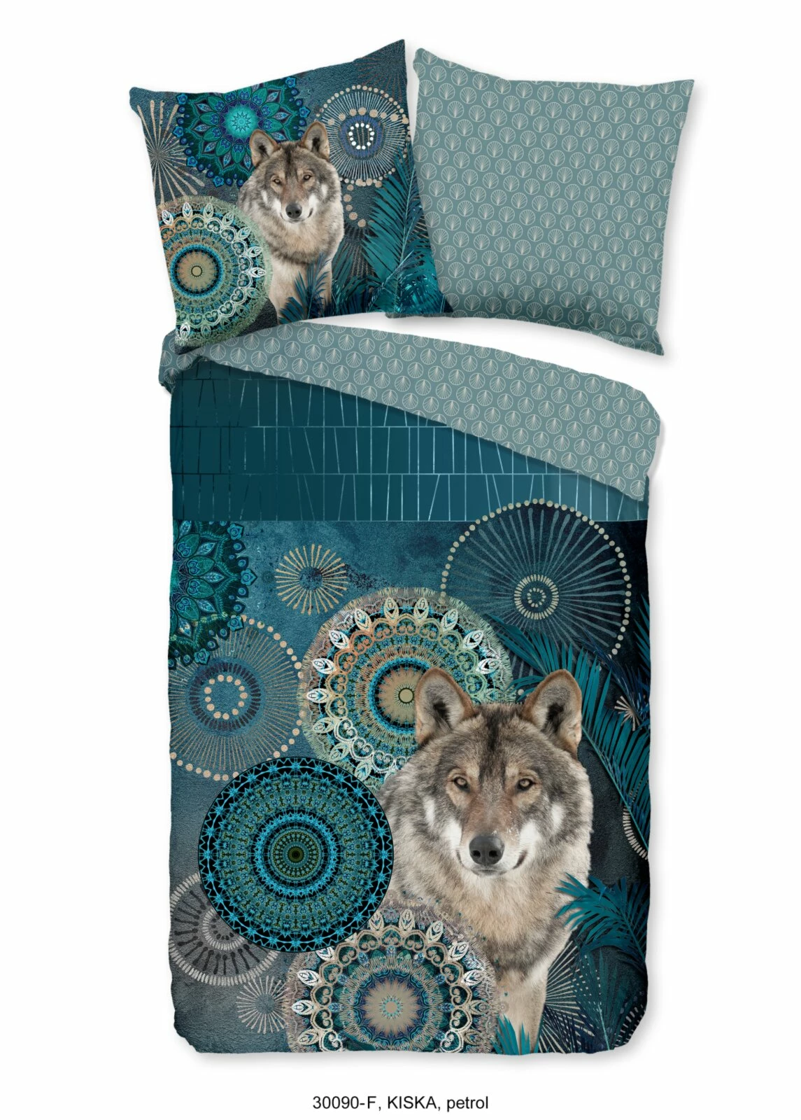 Flanell-Bettwäsche KIMORA - petrol - 155x220 cm 3 Flanell-Bettwäsche KIMORA - petrol - 155x220 cm