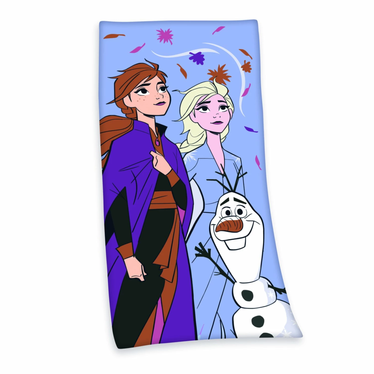 Velourstuch DISNEY'S DIE EISKÖNIGIN 2 - blau - 75x150 cm 3 Velourstuch DISNEY'S DIE EISKÖNIGIN 2 - blau - 75x150 cm