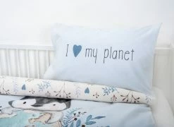 Kinderbettwäsche PINGUIN - hellblau - 100x135 cm -Heimtextilien Verkäufe 9005177100 03 1600Wx1600H