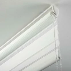 Doppel-Klemmrollo - weiß - höhenverstellbar - 45 cm breit -Heimtextilien Verkäufe 9005340100 03 1600Wx1600H