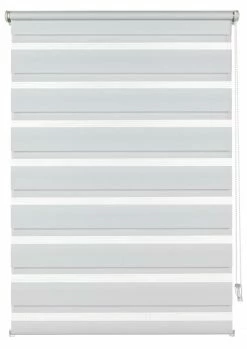 Doppel-Klemmrollo - weiß - höhenverstellbar - 45 cm breit