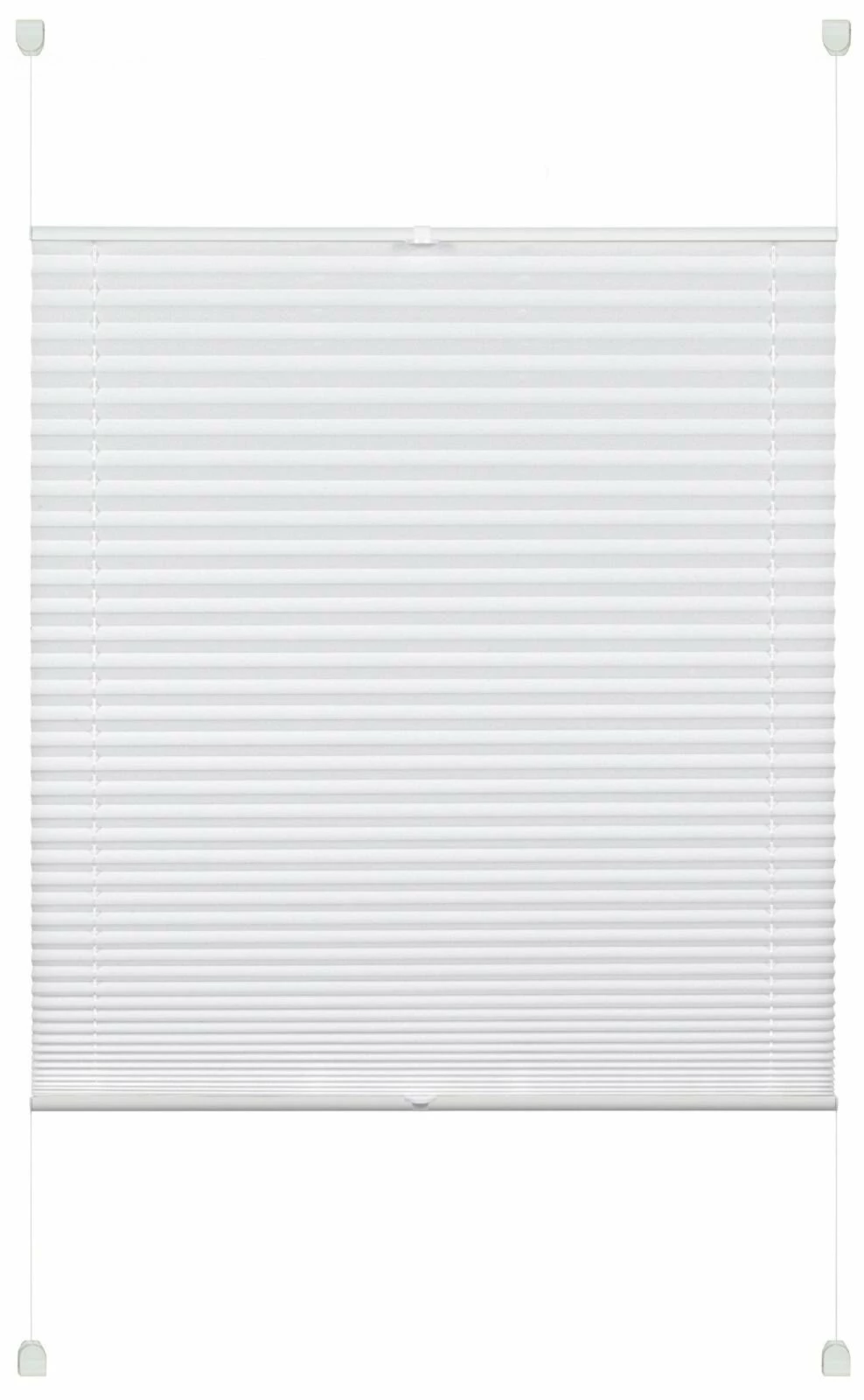 Plissee - weiß - 40x130 cm 3 Plissee - weiß - 40x130 cm