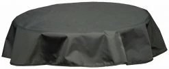 Tischdecke - anthrazit - Polyester - 120 cm Ø
