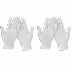 2 Paar Handschuhe - weiß - AZO frei